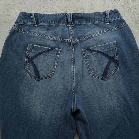 Lane Bryant Jeans Women's 16P High-Rise Distinctly Boot 28" Inseam Distressed - Picture 13 of 16